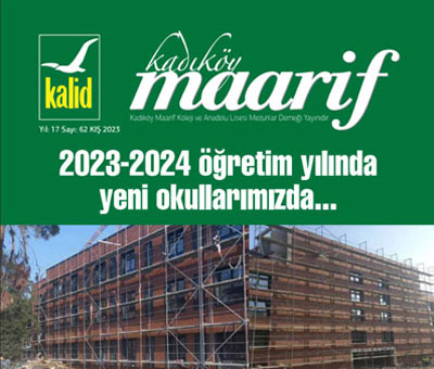 Kadıköy Maarif Dergisi 2022 Yılı 62. Sayısı